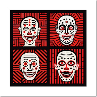 Scary Clowns Posters and Art